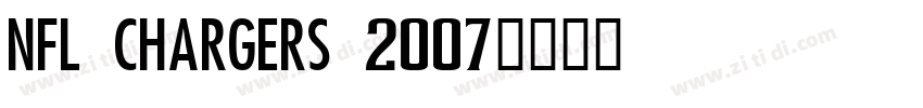 NFL Chargers 2007字体转换